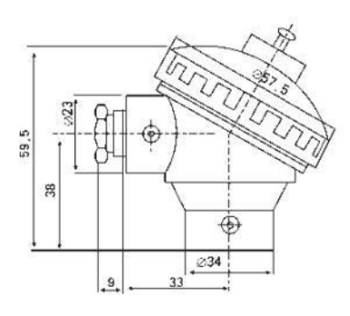 J型熱電偶小接線盒示意圖