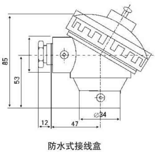 防腐熱電阻防水接線盒結(jié)構(gòu)圖